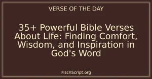 35+ Powerful Bible Verses About Life: Finding Comfort, Wisdom, and Inspiration in God's Word