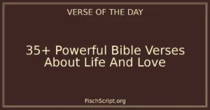 35+ Powerful Bible Verses About Life And Love