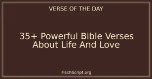 35+ Powerful Bible Verses About Life And Love