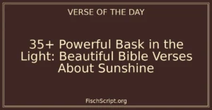 35+ Powerful Bask in the Light: Beautiful Bible Verses About Sunshine
