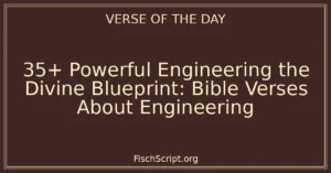 35+ Powerful Engineering the Divine Blueprint: Bible Verses About Engineering
