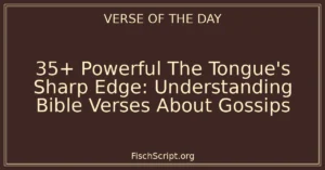 35+ Powerful The Tongue's Sharp Edge: Understanding Bible Verses About Gossips