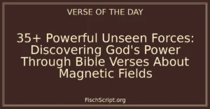 35+ Powerful Unseen Forces: Discovering God's Power Through Bible Verses About Magnetic Fields
