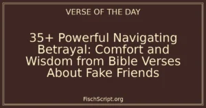 35+ Powerful Navigating Betrayal: Comfort and Wisdom from Bible Verses About Fake Friends