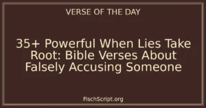 35+ Powerful When Lies Take Root: Bible Verses About Falsely Accusing Someone