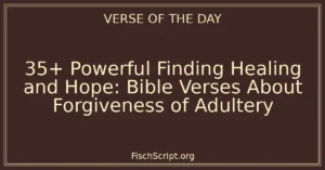 35+ Powerful Finding Healing and Hope: Bible Verses About Forgiveness of Adultery