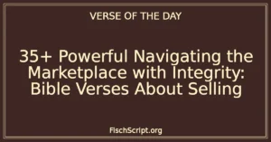 35+ Powerful Navigating the Marketplace with Integrity: Bible Verses About Selling